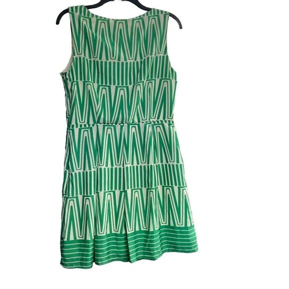 PINK OWL‎ Women’s Dress Green & White Fit & Flare Size Large Sleeveless - Picture 2 of 9